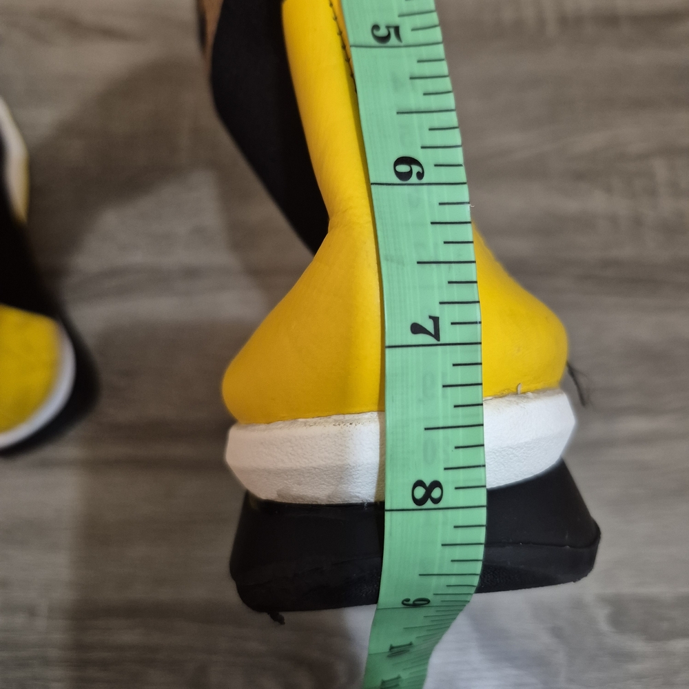 Fendi  Black, Yellow, and Brown Sock Boots - Picture 10 of 12